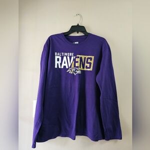 Baltimore Ravens NFL Team Apparel Long Sleeve T-Shirt - Purple - XL Super Soft